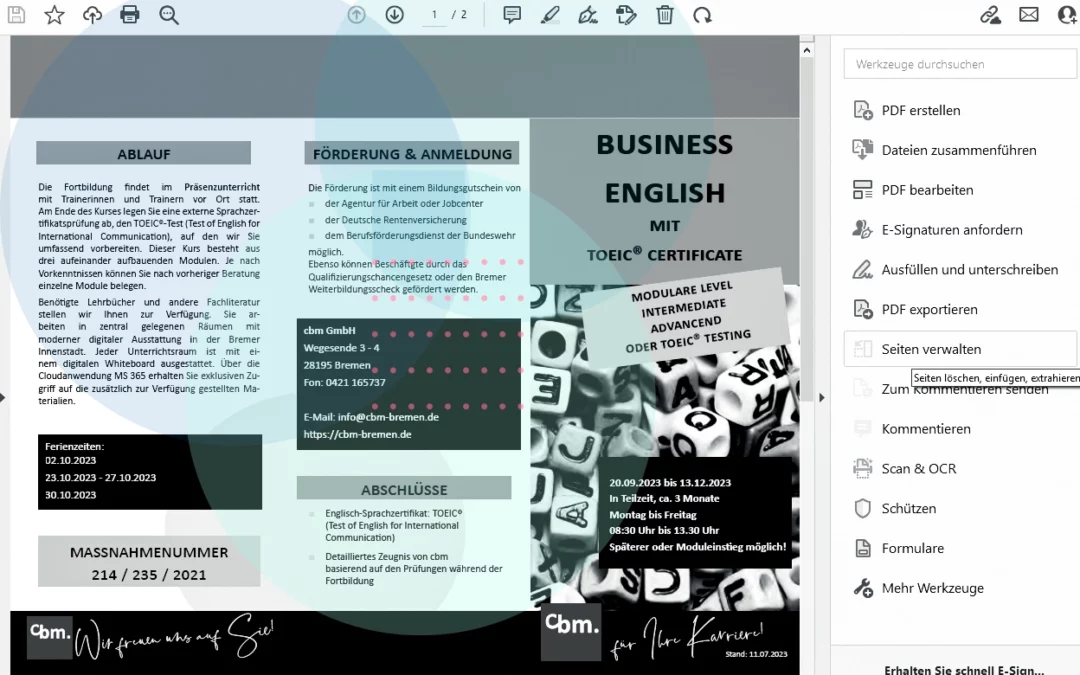 Adobe Acrobat – Basics