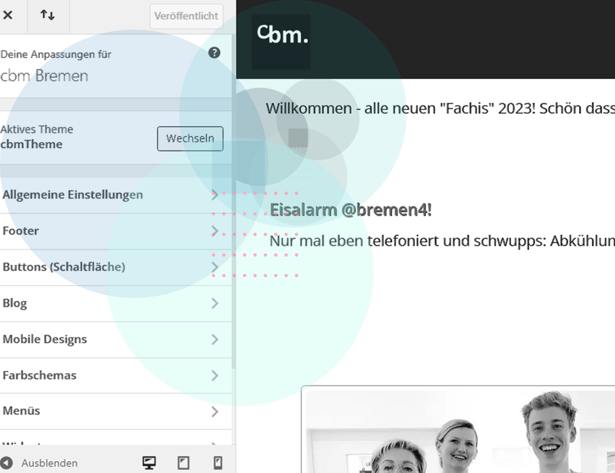 CMS WordPress bei cbm lernen