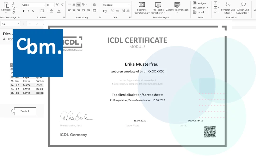 MS Excel Tabellenkalkulation Modul (ICDL-Zertifikat)
