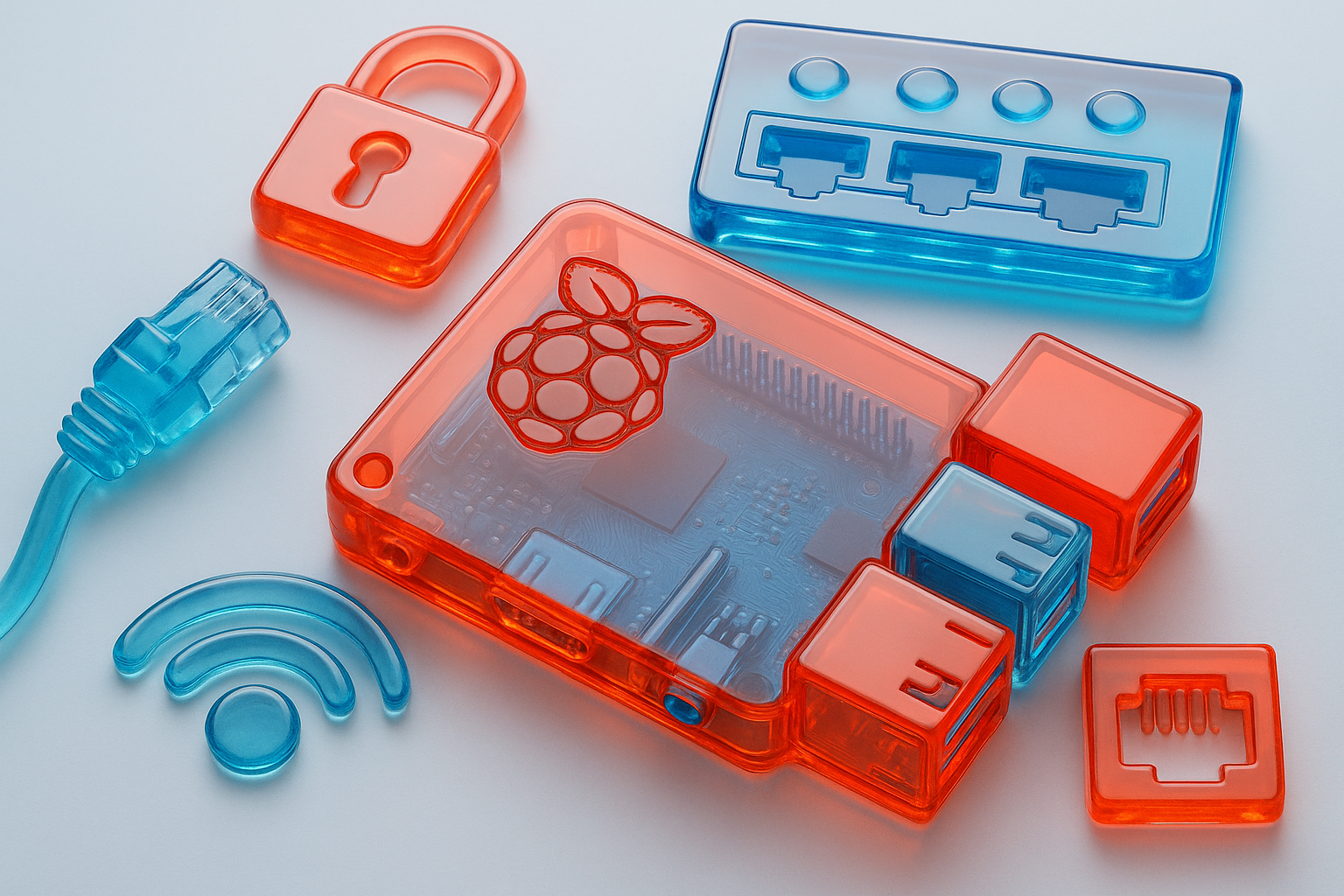 Ein Moodboard mit einem Raspi