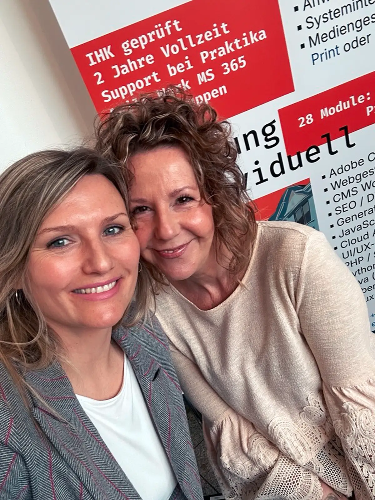 Magdalena Hotopp - IT-Fachbereichsleitung und Ute Bescht- Pädagogische Leitun cbm