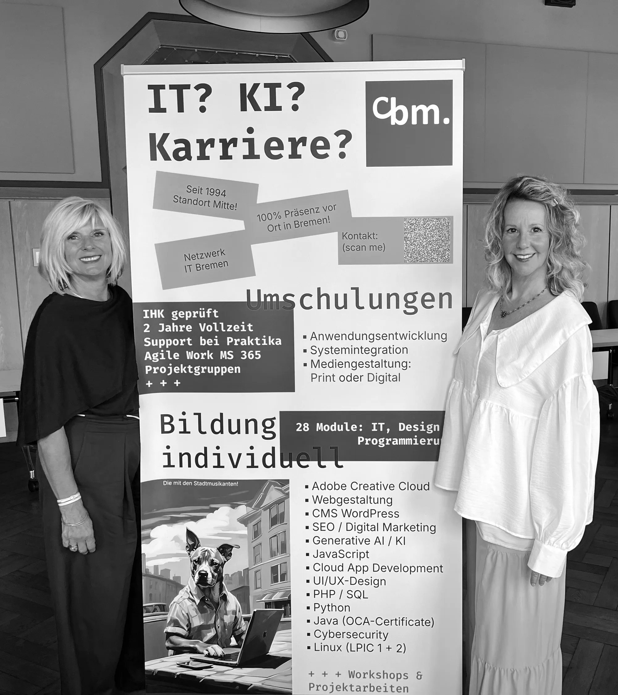 Katrin Querfeld & Ute Bescht Kleine Bildungsmesse im alt-ehrwürdigen Gebäude in Syke - tolles Ambiente!