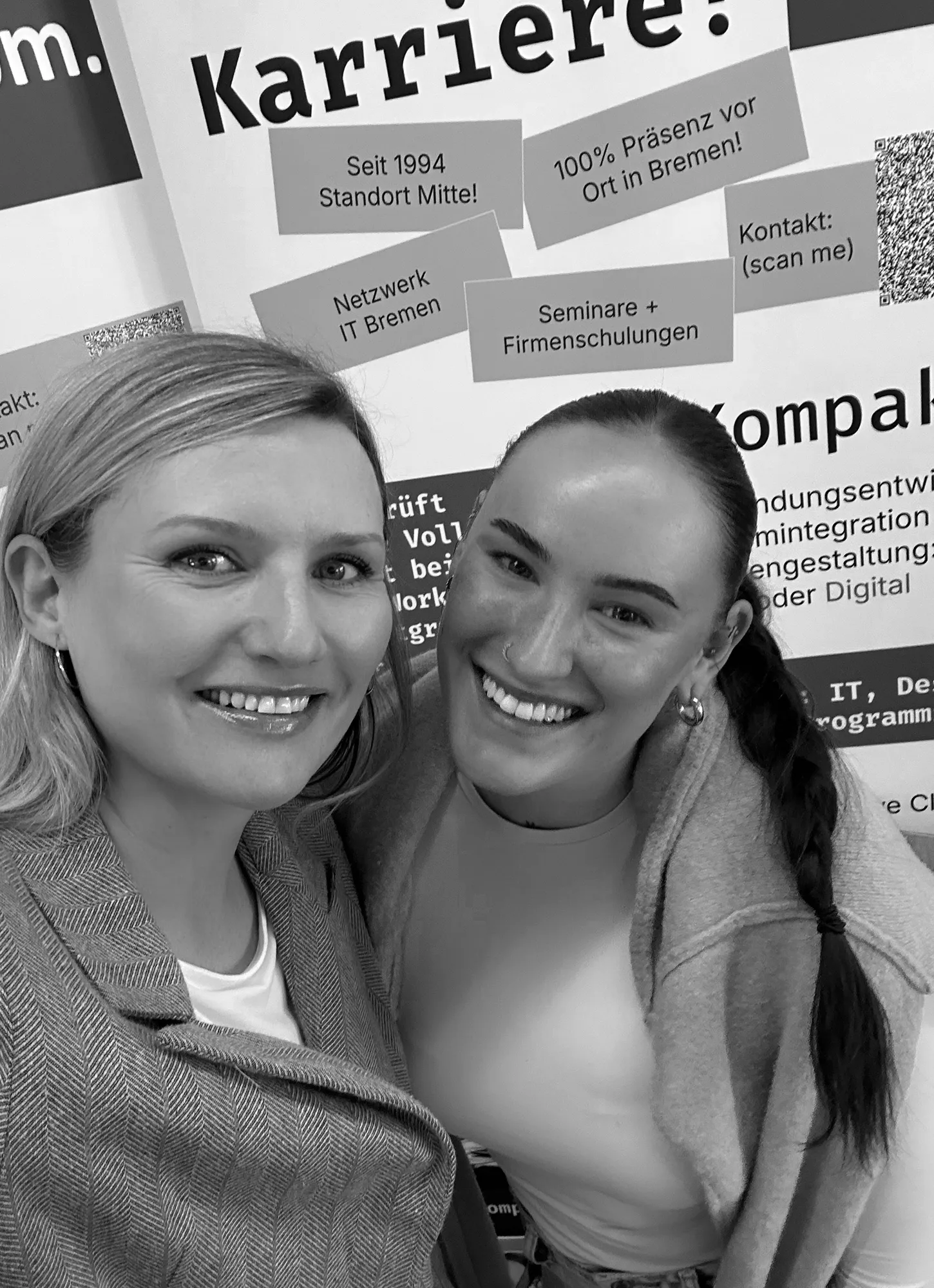 Magdalena Hotopp und Luna-Marie Mertling Magdalena und Luna auf der VADIB Messe im QBZ